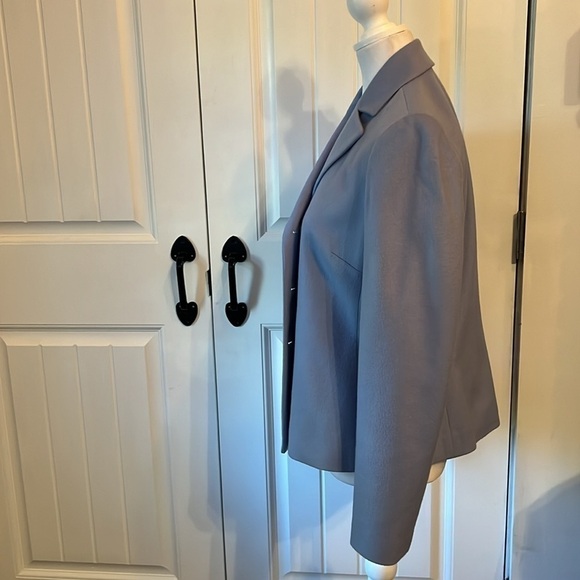 ANN TAYLOR Women’s Cashmere/Wool size 8 Blue Blazer. - Picture 5 of 9